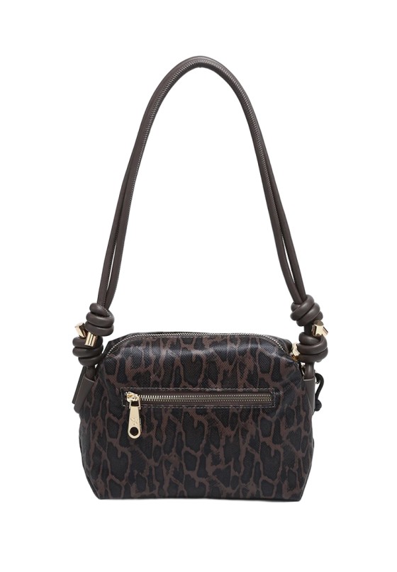 Bolso bandolera pequeño en bronce sintético para mujer PEPE MOLL 262312