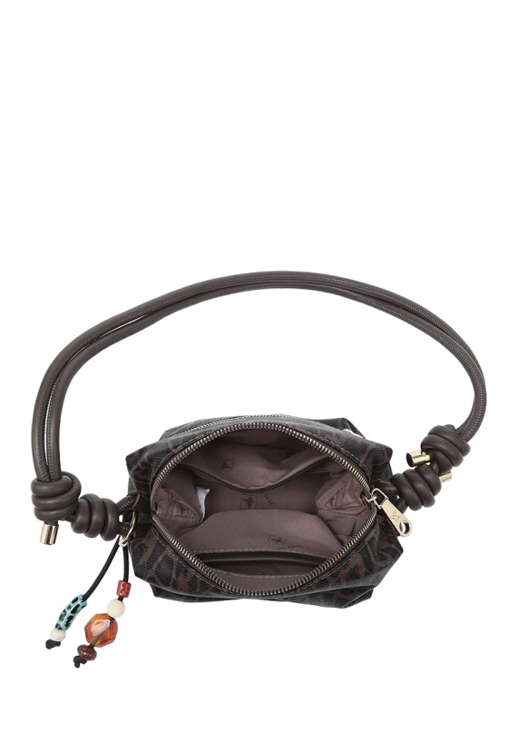 Bolso bandolera pequeño en bronce sintético para mujer PEPE MOLL 262312