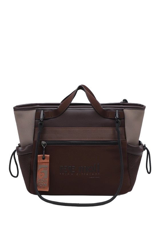 Bolso shopper bronce sintético de mujer PEPE MOLL 262400