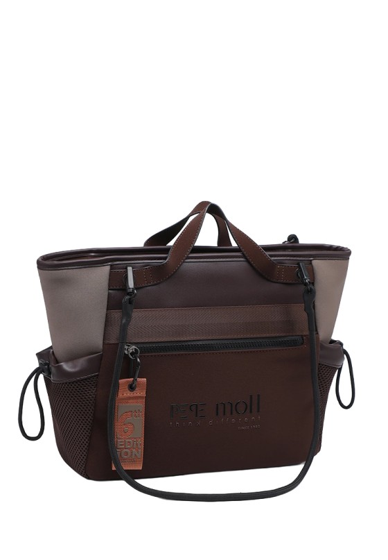 Bolso shopper bronce sintético de mujer PEPE MOLL 262400