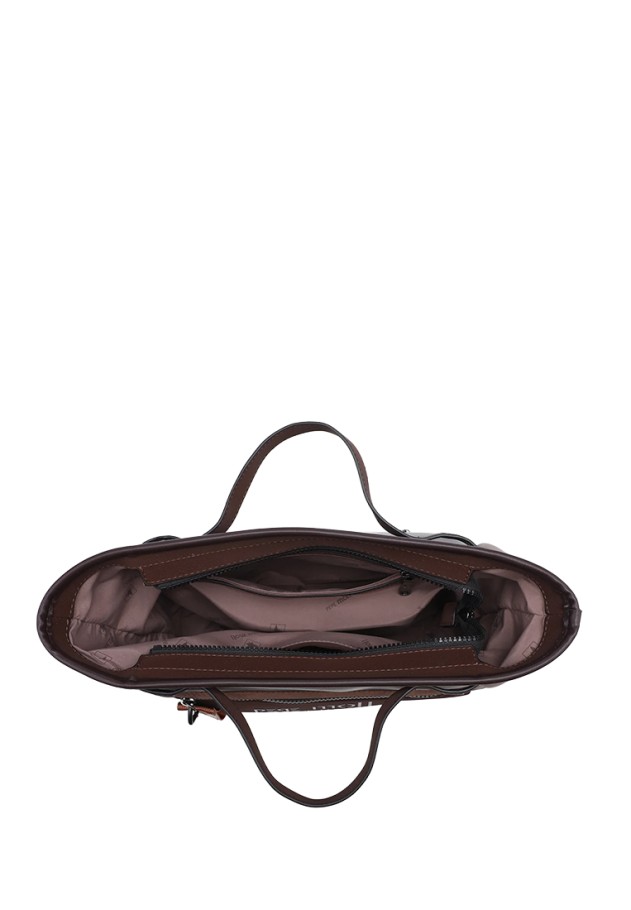 Bolso shopper bronce sintético de mujer PEPE MOLL 262400