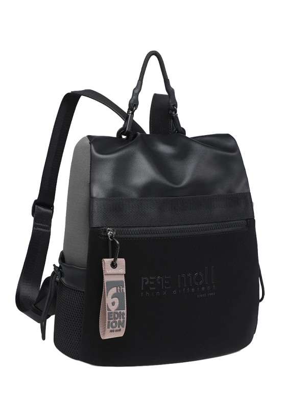 Mochila bolso gris de mujer PEPE MOLL 262401