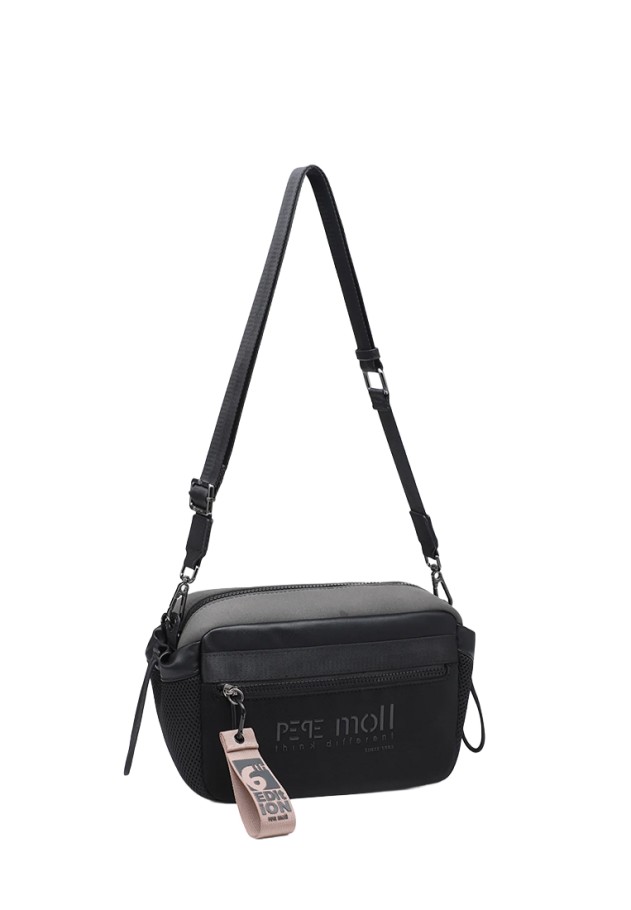 Bandolera pequeña gris sintética de mujer PEPE MOLL 262402