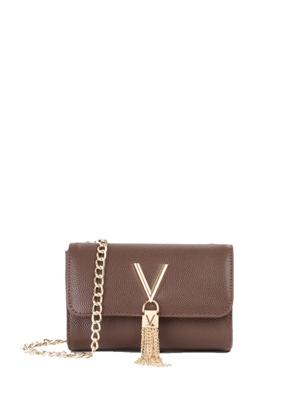 Bolso de mano marrón sintético para mujer VALENTINO VBS1R403G