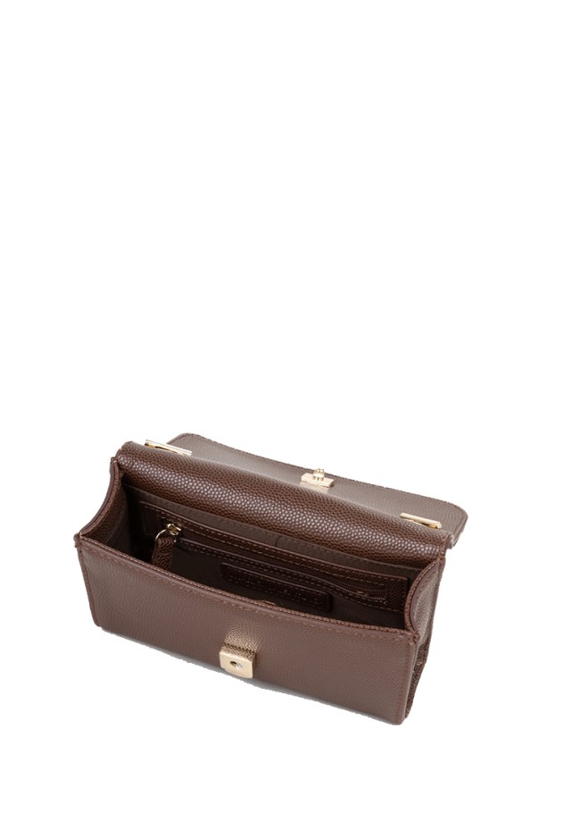 Bolso de mano marrón sintético para mujer VALENTINO VBS1R403G