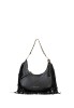 Bolso hobo con flecos de mujer VALENTINO VBSAD207 negro sintético