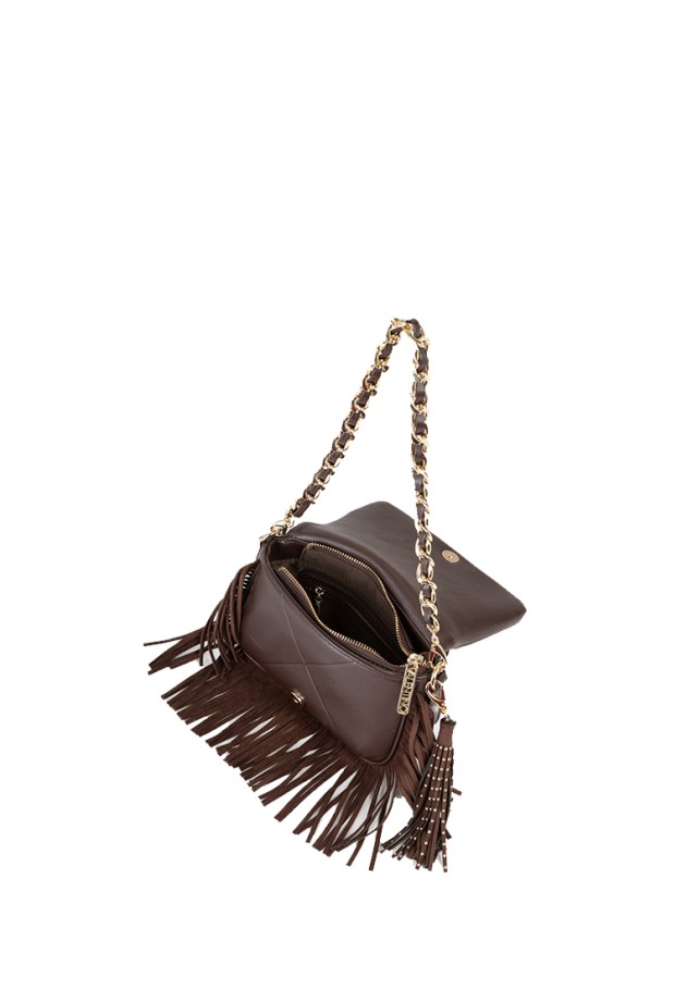 Bolso bandolera pequeña café de mujer VALENTINO VBSAD210
