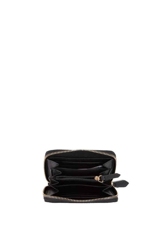 Monedero mediano negro con cremallera para mujer VALENTINO VPS5A8137