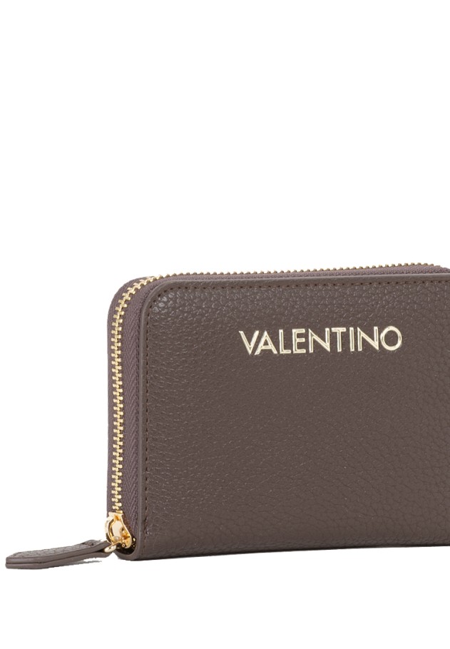 Monedero mediano café con cremallera para mujer VALENTINO VPS5A8137