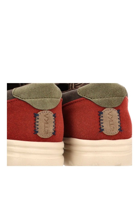 Mocasín café con cordón elástico de hombre ETIKA 82069