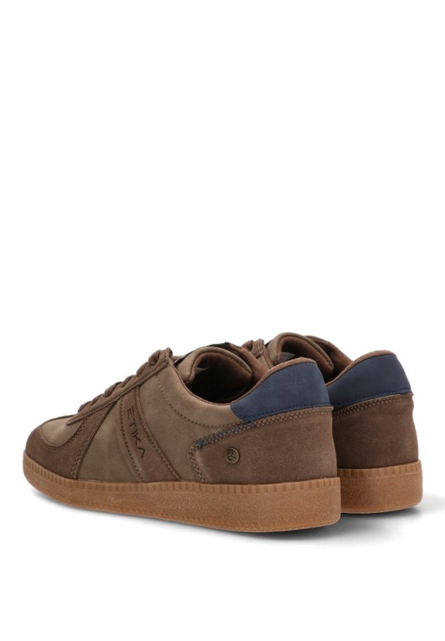 Deportivo con suela plana de hombre ETIKA 82064 taupe