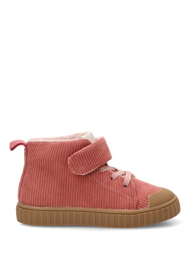 Deportivo rosa antelina con suela plana para niña ETIKA 52494