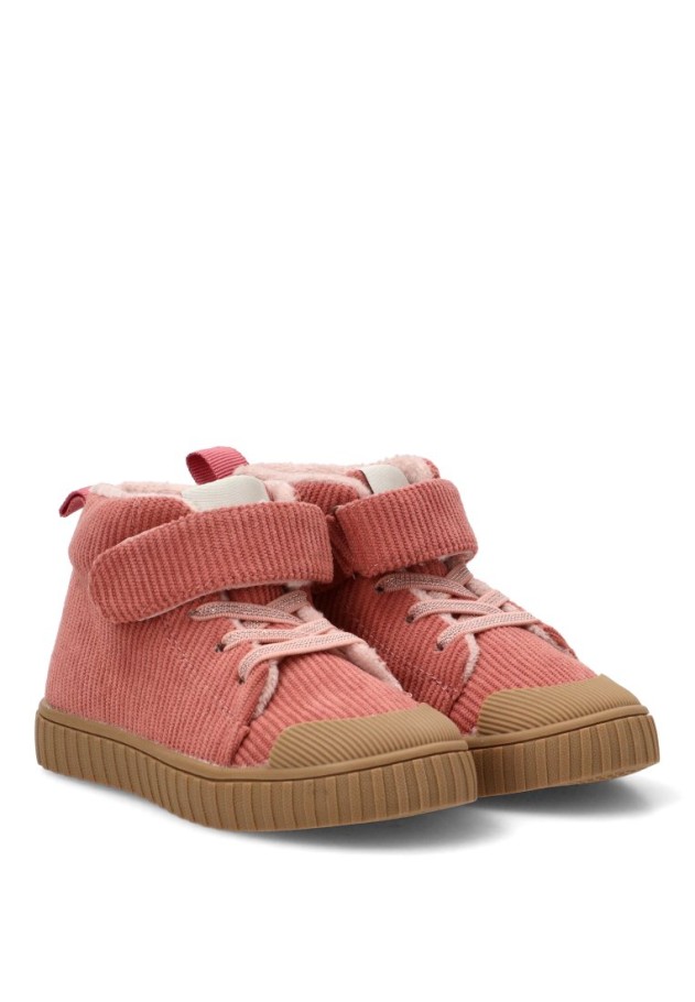 Deportivo rosa antelina con suela plana para niña ETIKA 52494