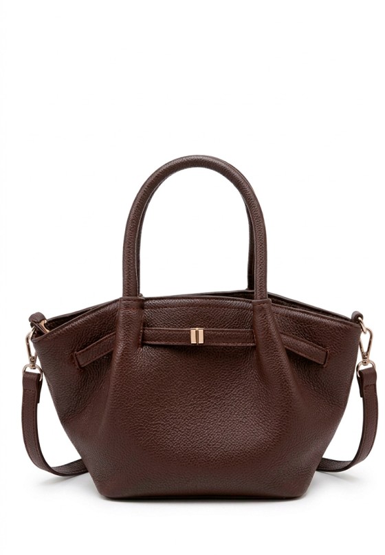 Bolso bandolera grande de mujer en color coffee Luna Collection CTS73839