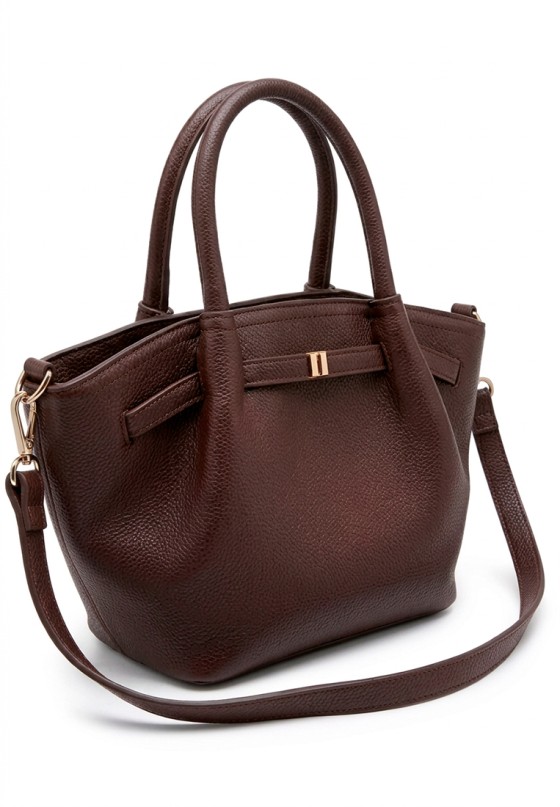 Bolso bandolera grande de mujer en color coffee Luna Collection CTS73839