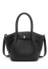 Bolso bandolera grande negro con hebilla de mujer Luna Collection CTS73839