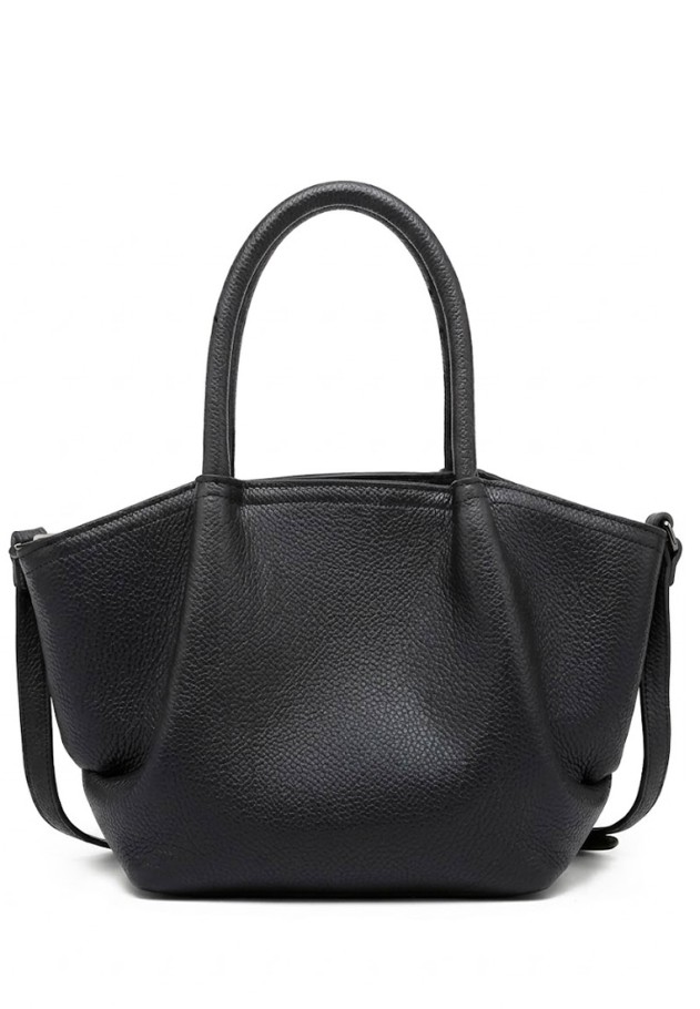 Bolso bandolera grande negro con hebilla de mujer Luna Collection CTS73839