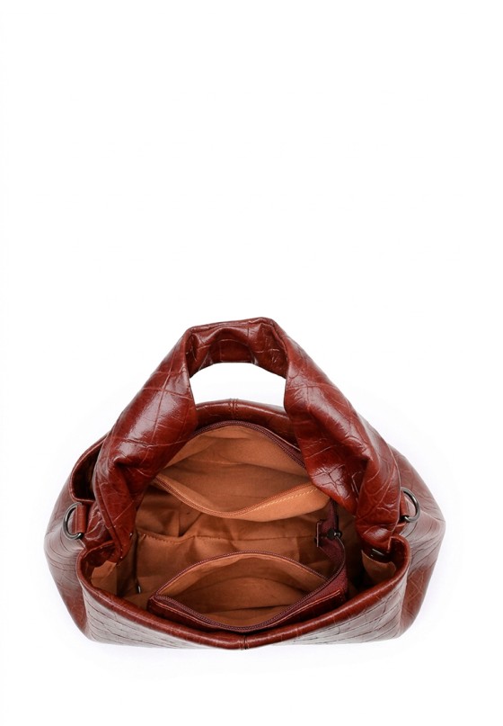 Bolso marrón sintético para mujer Luna Collection CTS73832
