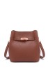 Bolso marrón sintético de mujer Luna Collection CTS73850