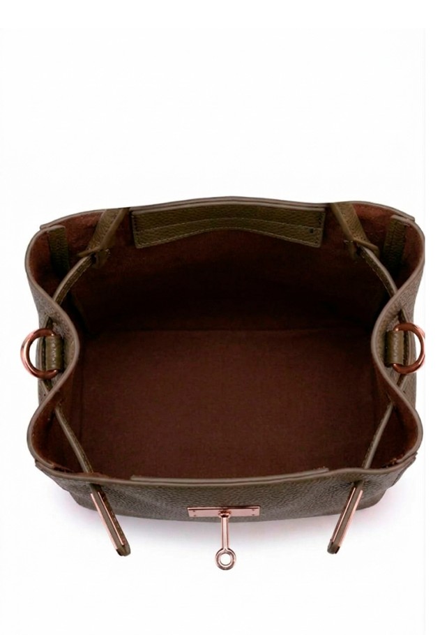 Bolso verde sintético de mujer Luna Collection CTS73850