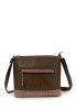 Bolso bandolera pequeño verde para mujer Luna Collection GTV15099