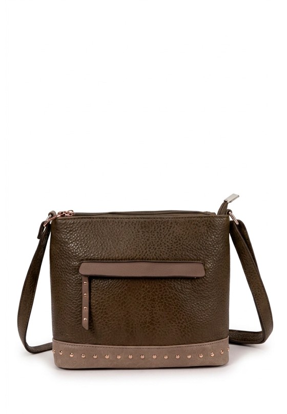 Bolso bandolera pequeño verde para mujer Luna Collection GTV15099