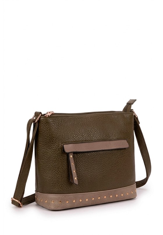 Bolso bandolera pequeño verde para mujer Luna Collection GTV15099