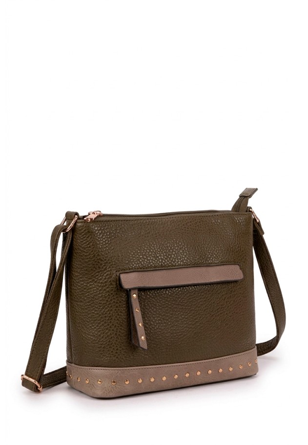 Bolso bandolera pequeño verde para mujer Luna Collection GTV15099