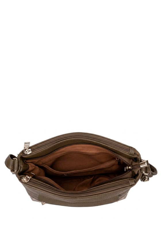 Bolso bandolera pequeño verde para mujer Luna Collection GTV15099