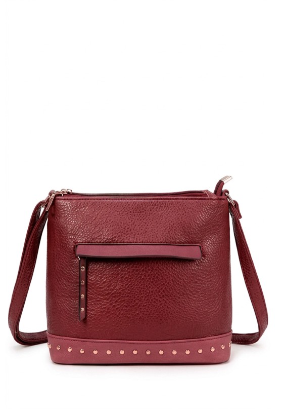Bolso bandolera pequeño rojo de mujer Luna Collection GTV15099