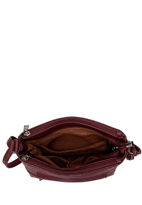 Bolso bandolera pequeño rojo de mujer Luna Collection GTV15099