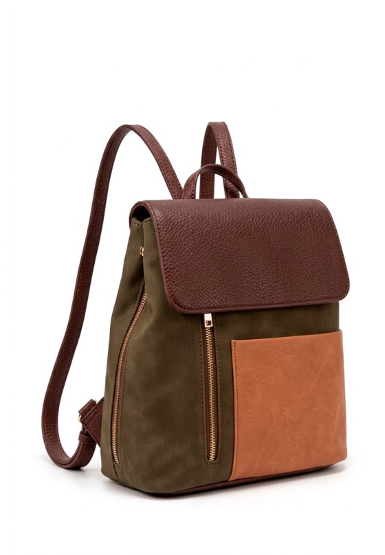 Mochila bolso de mujer Luna Collection gtv15105 coffee sintetico