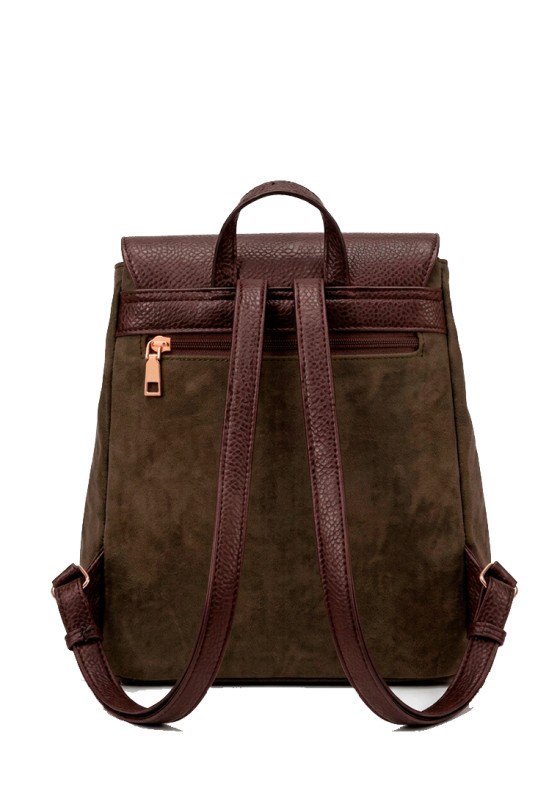 Mochila bolso de mujer Luna Collection gtv15105 coffee sintetico