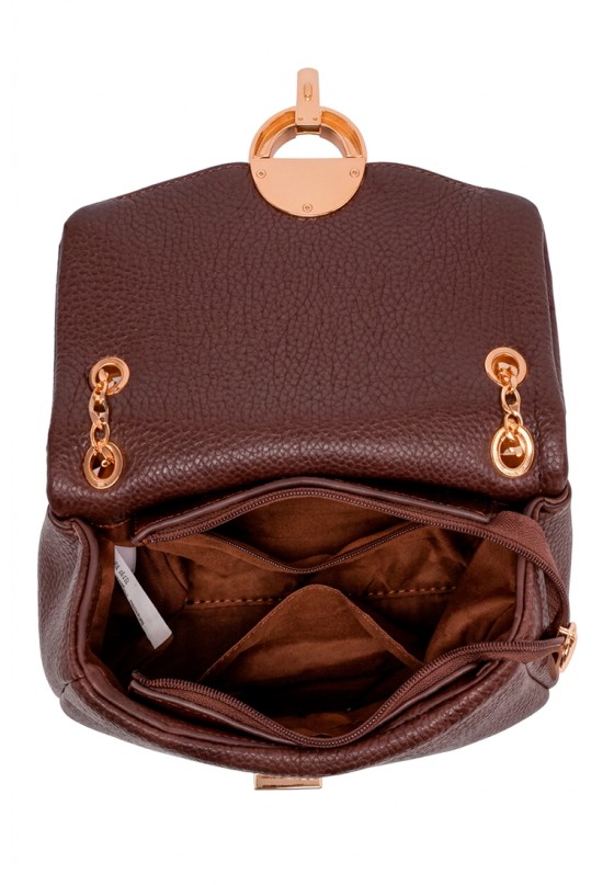 Bolso con hebilla color coffee de mujer Luna Collection modelo JYL68137