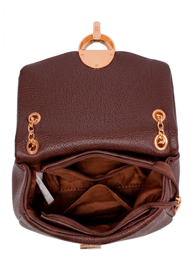 Bolso con hebilla color coffee de mujer Luna Collection modelo JYL68137