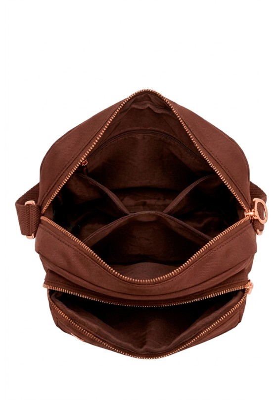 Bolso bandolera pequeño de mujer en color coffee Luna Collection JYL68143