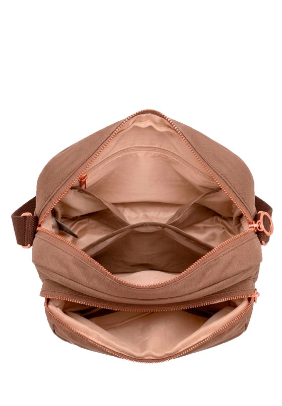 Bolso bandolera pequeña beige de mujer Luna Collection JYL68143