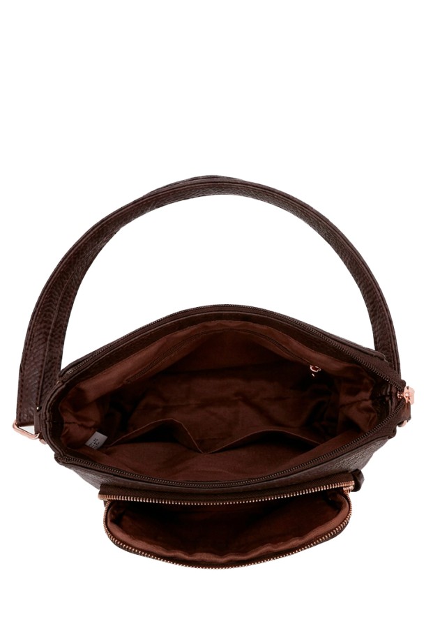 Bolso sintético de mujer en color coffee Luna Collection KMV309521