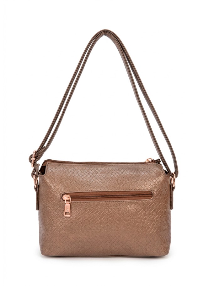 Bolso beige casual para mujer Luna Collection KMV309521