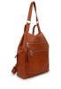 Mochila bolso marrón en sintético para mujer KMV309524 Luna Collection