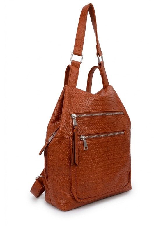 Mochila bolso marrón en sintético para mujer KMV309524 Luna Collection