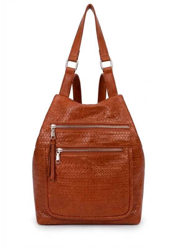 Mochila bolso marrón en sintético para mujer KMV309524 Luna Collection