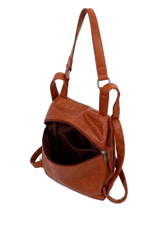 Mochila bolso marrón en sintético para mujer KMV309524 Luna Collection