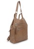 Mochila bolso beige sintética para mujer KMV309524 Luna Collection
