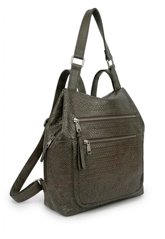 Mochila bolso verde de mujer Luna Collection KMV309524