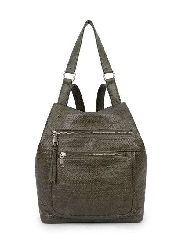 Mochila bolso verde de mujer Luna Collection KMV309524