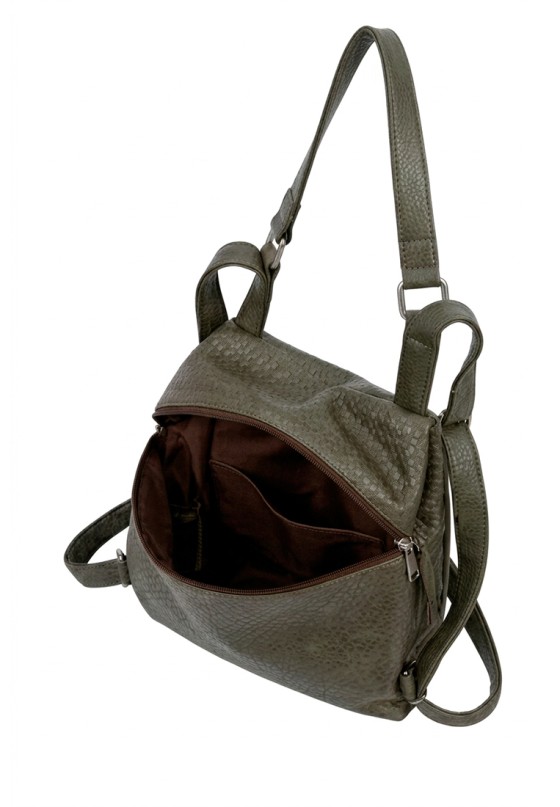 Mochila bolso verde de mujer Luna Collection KMV309524