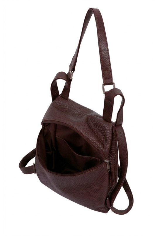 Mochila bolso coffee sintético de mujer Luna Collection KMV309524