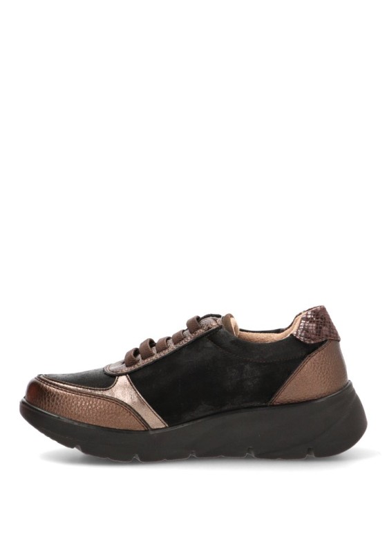 Deportiva ARMONY 50044 con lateral brillante y cuña media
