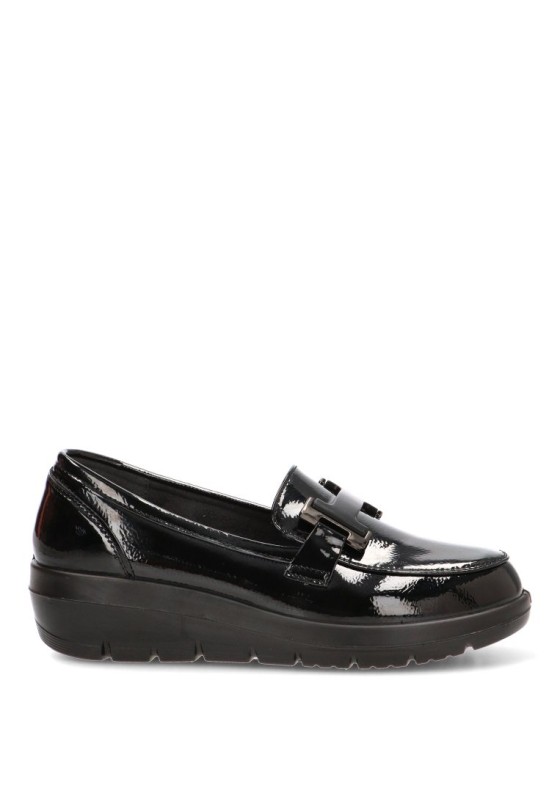 Mocasín con brillo y tacón medio para mujer ARMONY 60027